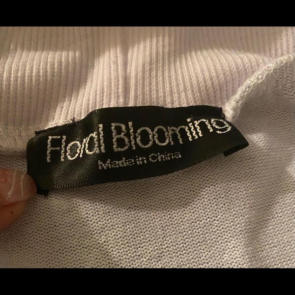 Blue & White Tie Dye Open Cardigan #0746 - Picture 8 of 8